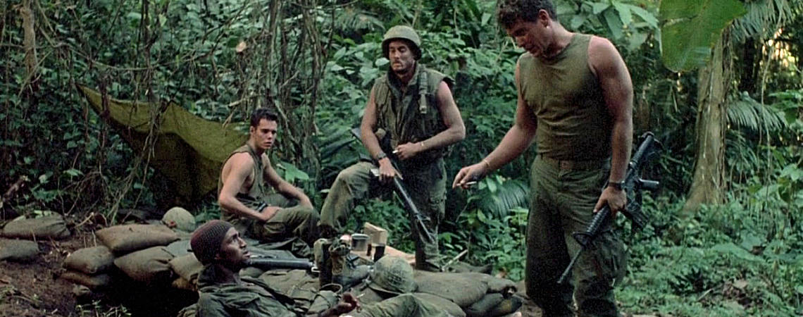 Reggie Johnson, Kevin Dillon, John C. McGinley, Tom Berenger | "Platoon" (1986)
