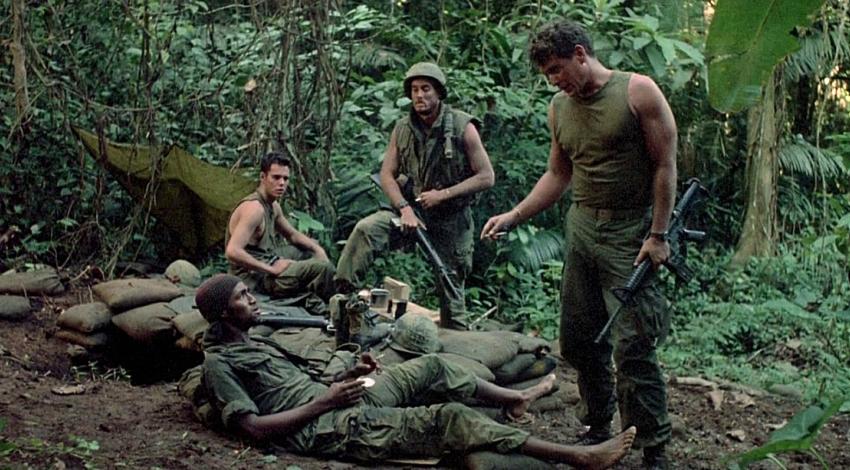 Reggie Johnson, Kevin Dillon, John C. McGinley, Tom Berenger | "Platoon" (1986)