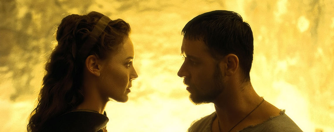 Connie Nielsen, Russell Crowe  | "Gladiator" (2000) *